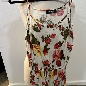 white floral romper
